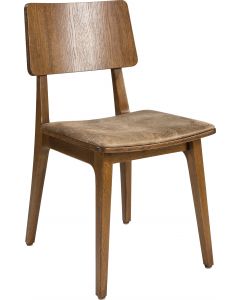 Flash SC - seat flat upholstered, back wood
