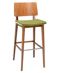 Flash HS - seat boxed upholstered, back wood