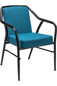 Kjelt stapelbare stoel met armleuningen