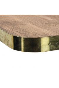 Oak veneer, brushed bandsaw look, MDF core, 38mm