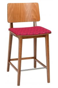 Flash MS - seat flat upholstered, back wood
