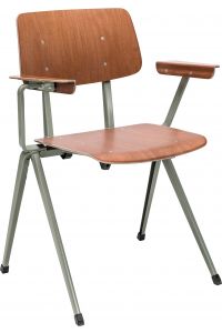 S-17 AC, frame grey, seat, back and arm redbrown